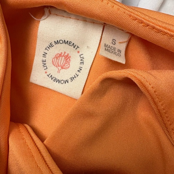 Live The Process Orange Asymmetrical Cut Out Sleeveless Tank Top - Picture 4 of 4